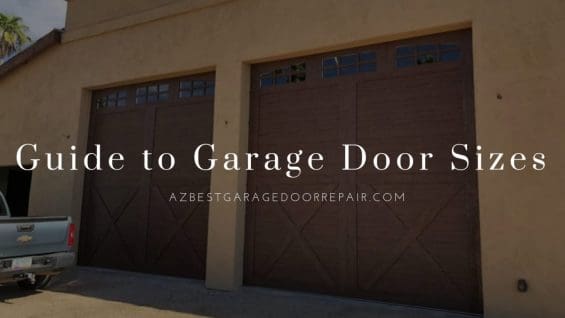 guide to garage door sizes